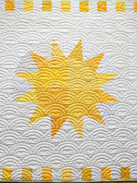 Jumbo Sunshine Quilt PDF Pattern - Instant Download