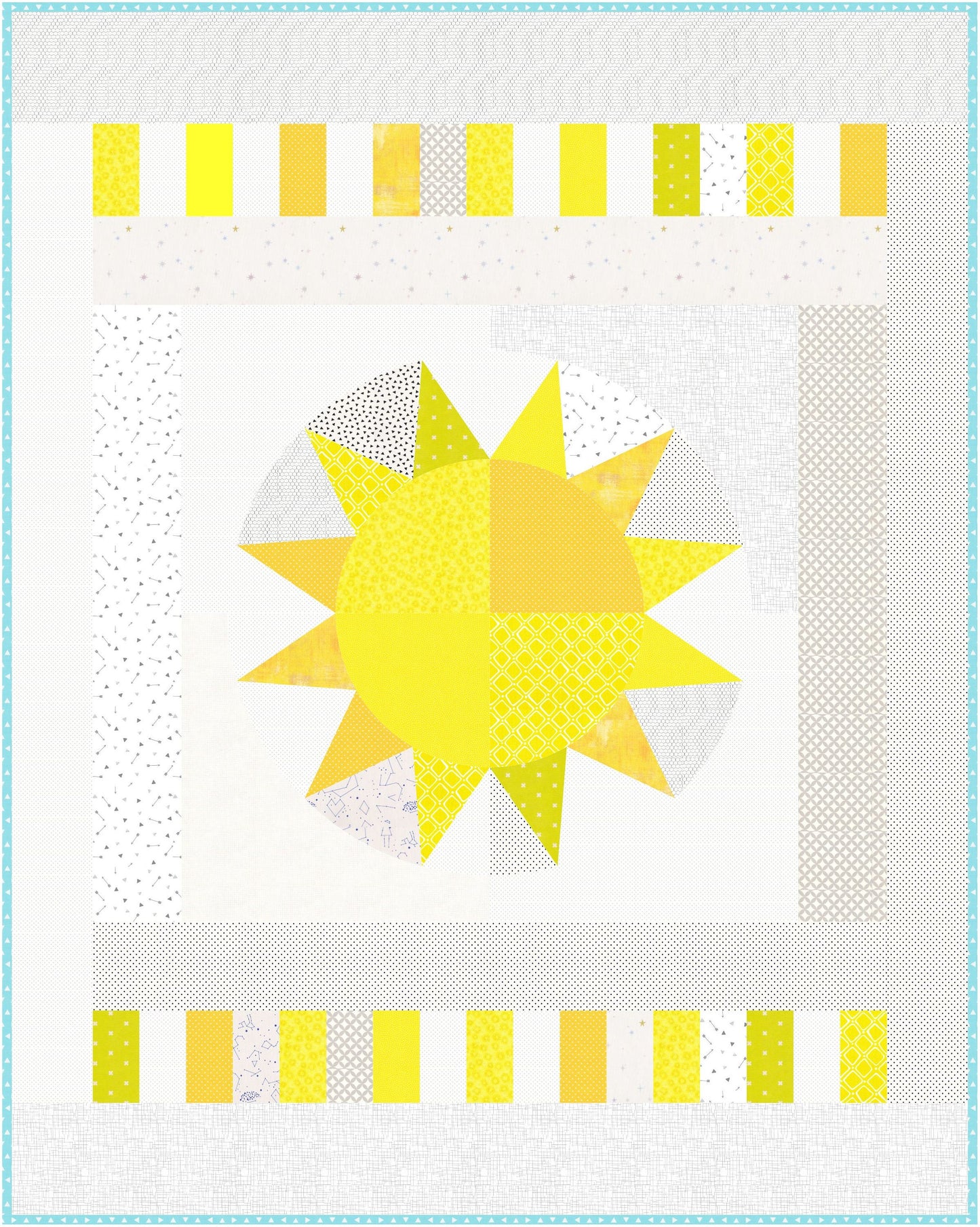 Jumbo Sunshine Quilt PDF Pattern - Instant Download