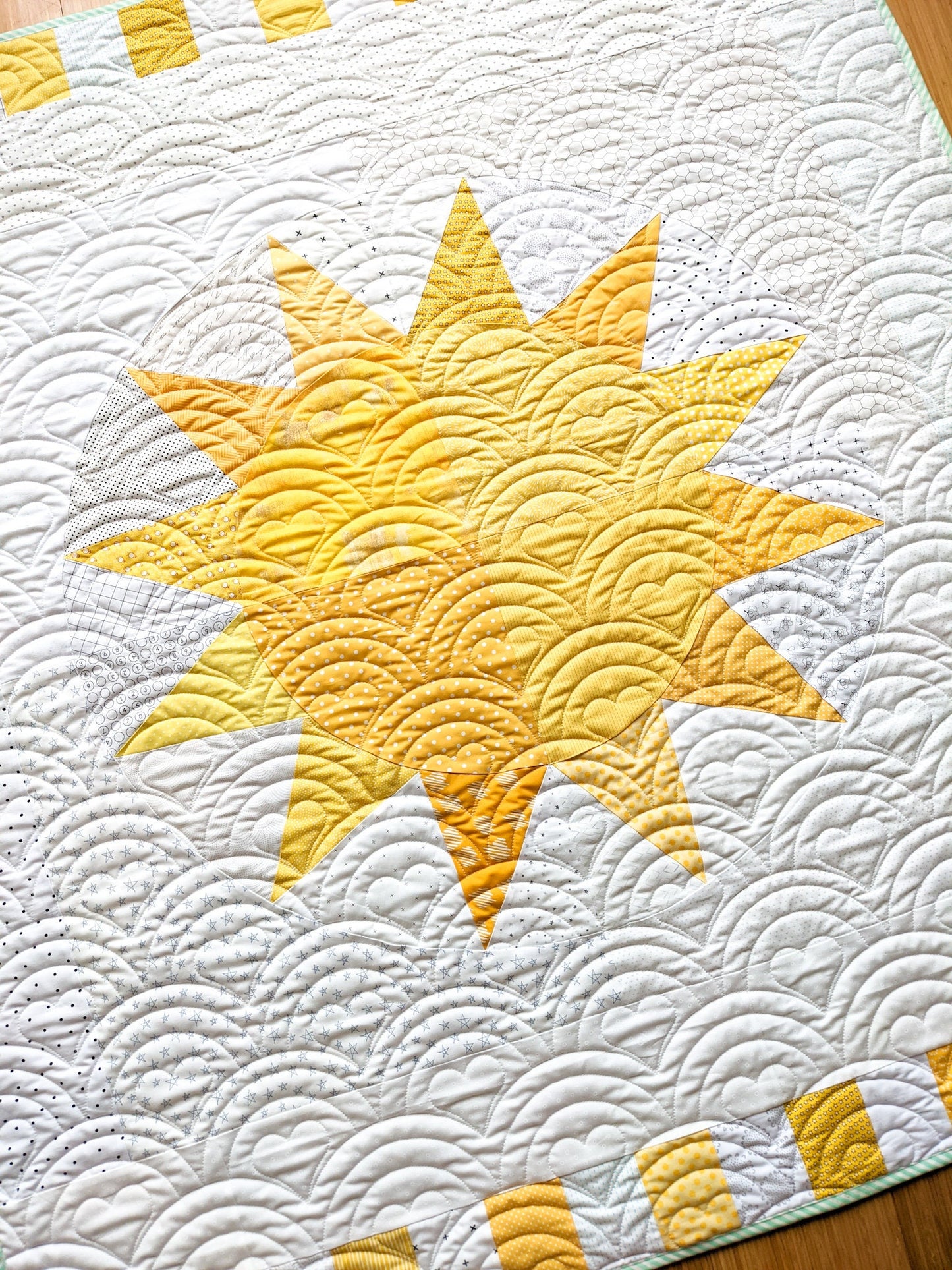 Jumbo Sunshine Quilt PDF Pattern - Instant Download