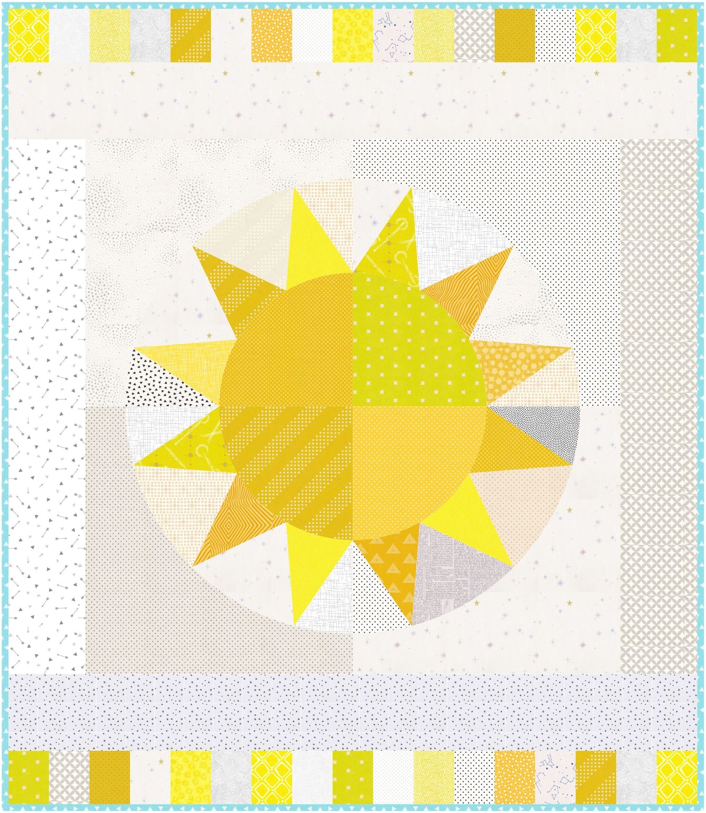 Jumbo Sunshine Quilt PDF Pattern - Instant Download