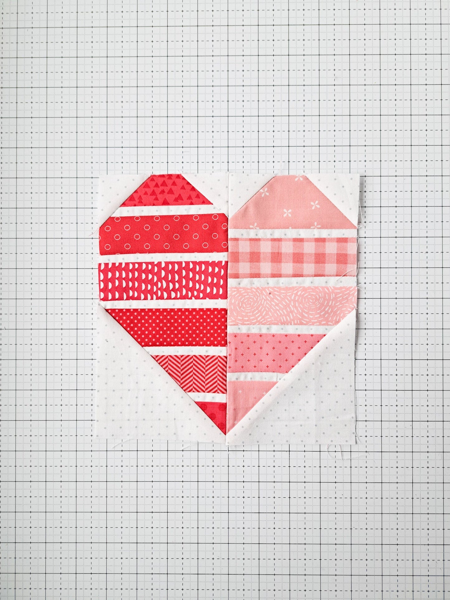 Heartburst Mini Quilt Block PDF Pattern Bundle - Instant Download