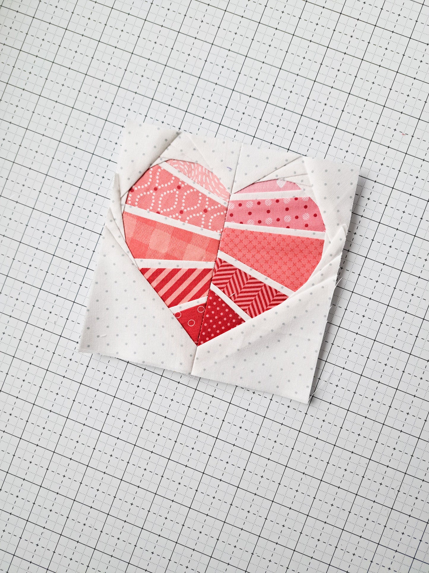 Heartburst Mini Quilt Block PDF Pattern Bundle - Instant Download