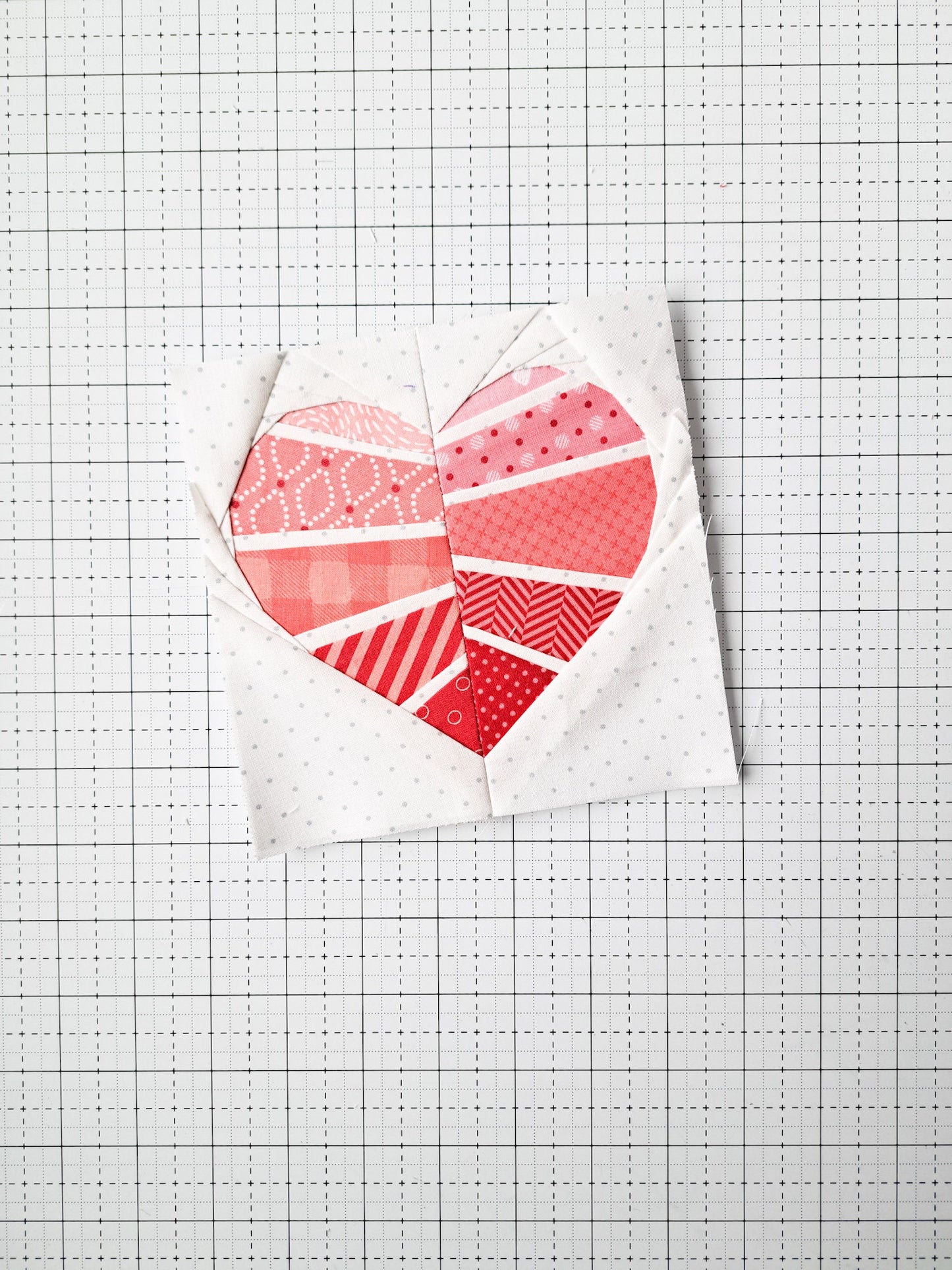 Heartburst Mini Quilt Block PDF Pattern Bundle - Instant Download